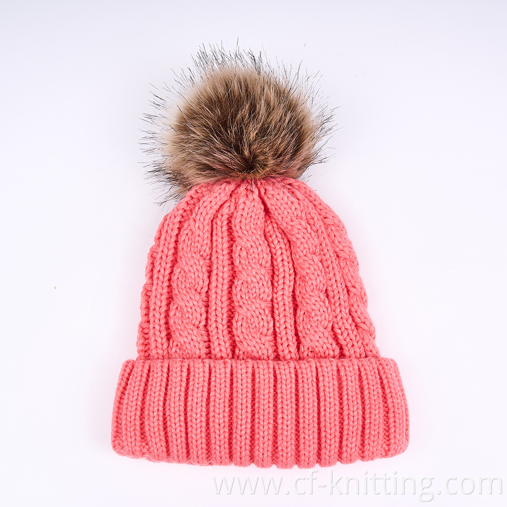 Cf M 0283 2 Knitted Beanie Hat 10